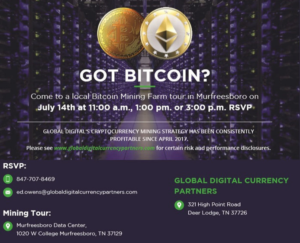 Bitcoin Cryptocurrency Murfreesboro