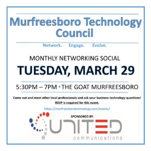 MTC March Networking Sponsored by United Communications