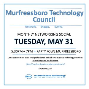 May 2022 Murfreesboro Technology Council Networking Social